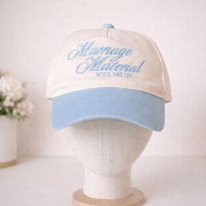 Kenz Kustomz Bride Baseball Cap Marriage Material Wife Me Up Embroidered Gift